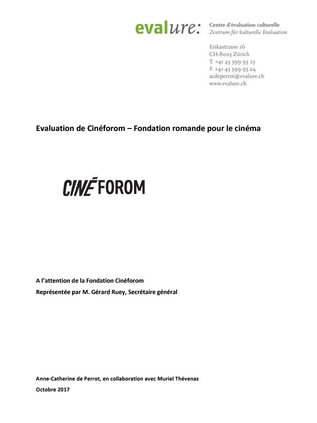 Cineforom-evaluation